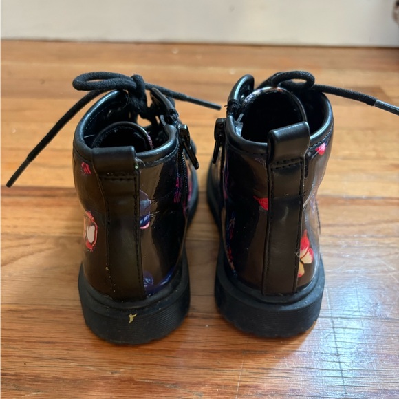 Steve Madden Kids Black Boots with Colorful Butterflies - Picture 2 of 7